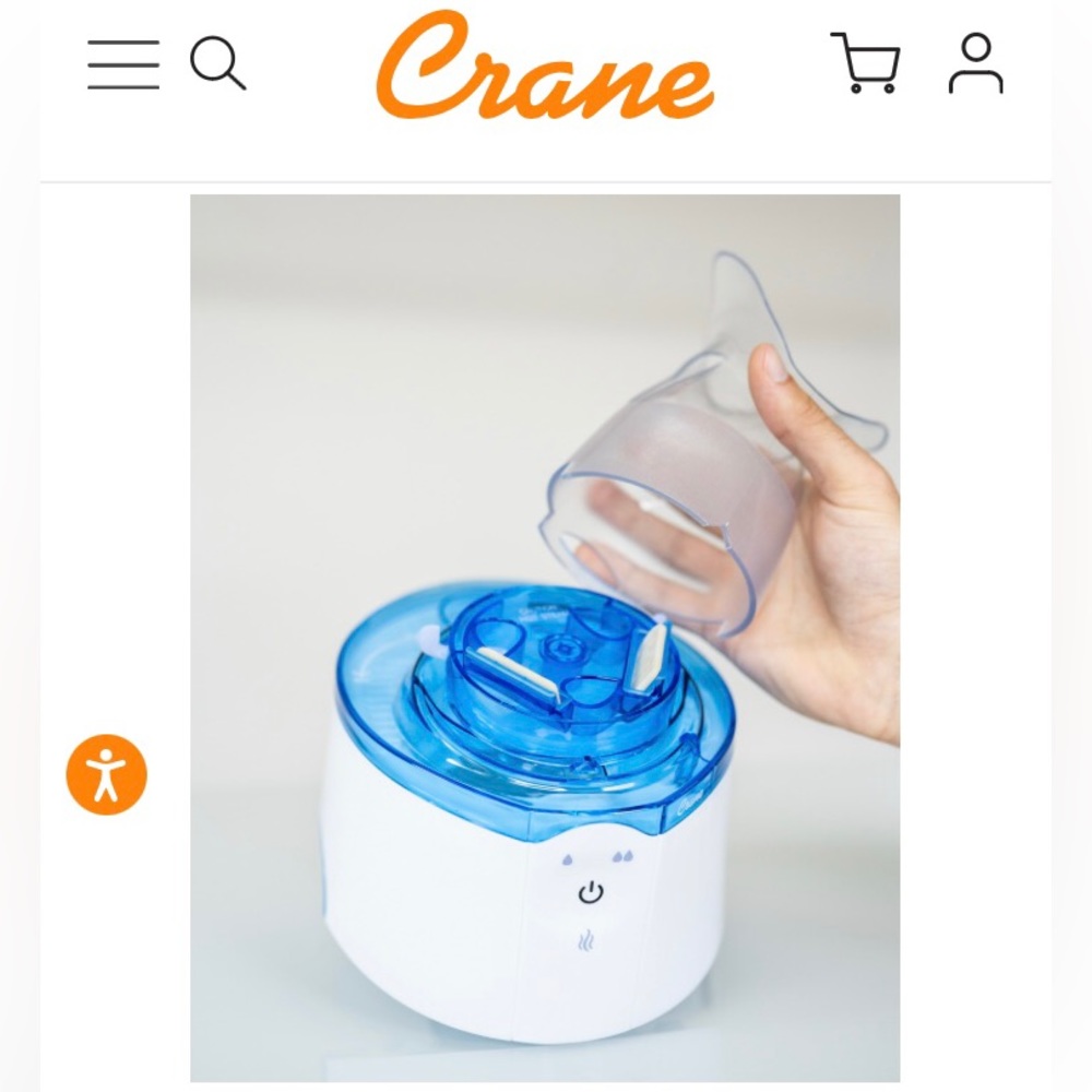 Flu/cold/dryness got you down? Crane “2 in 1 Warm Mist Humidifier and Inhaler” - Picture 5 of 16